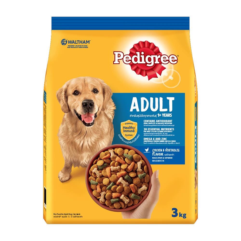 อาหารสุนัข PEDIGREE CHICKEN AND VEGETABLES 3 กก.