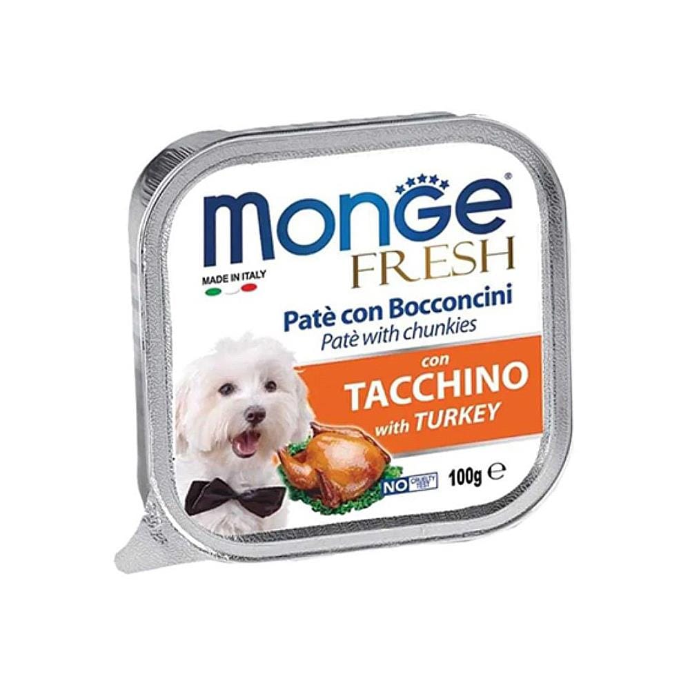 อาหารเปียกสุนัข MONGE FRESH TURKEY 100 ก.