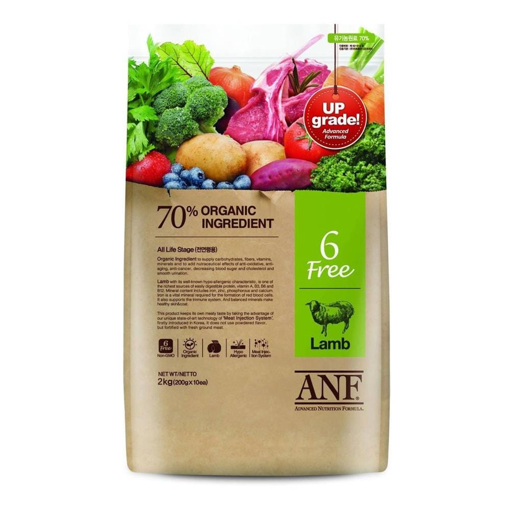 อาหารสุนัข ANF ORGANIC 6 FREE LAMB 2 กก.