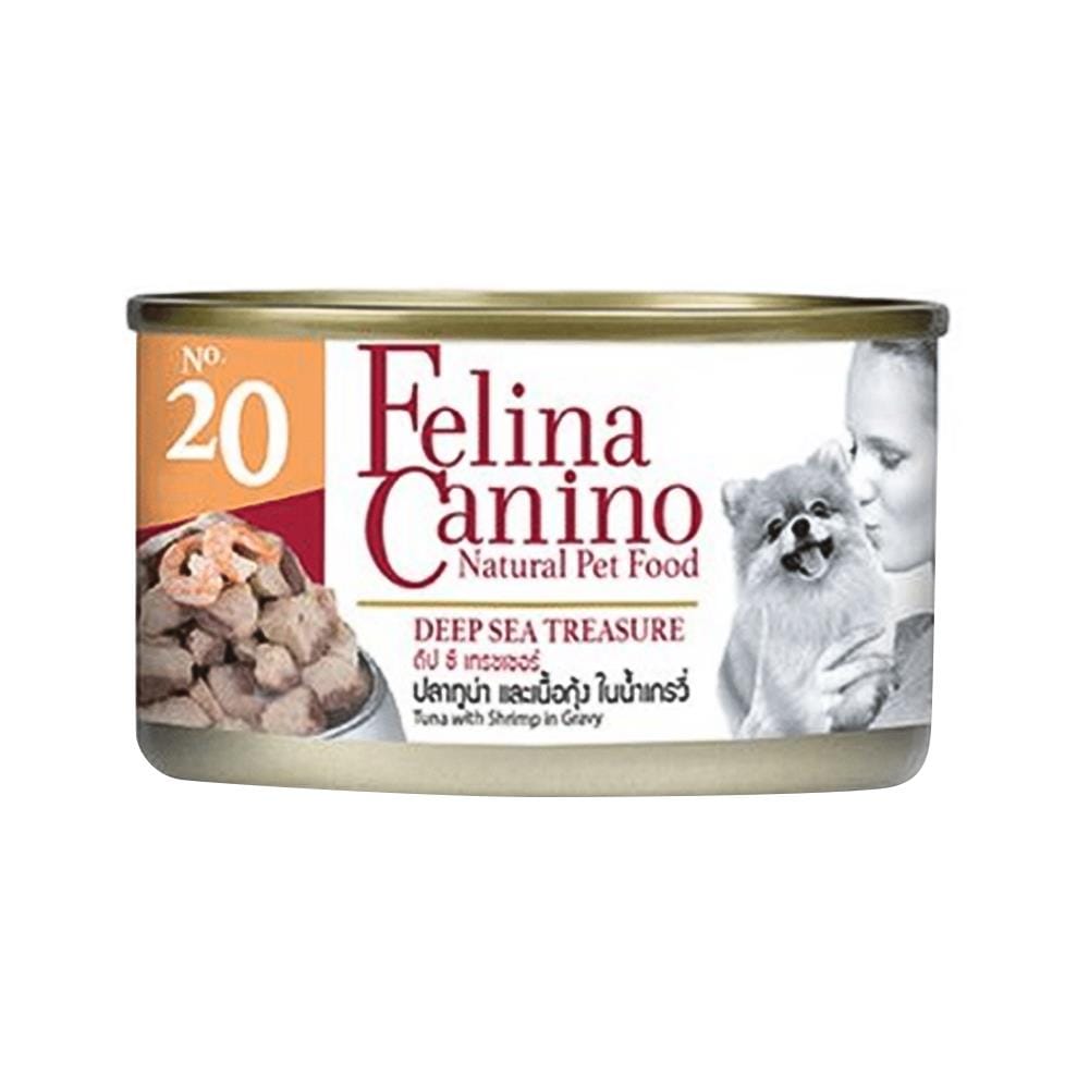 อาหารเปียกสุนัข FELINA CANINO DOG20 DEEP SEA TREASURE 85 ก.