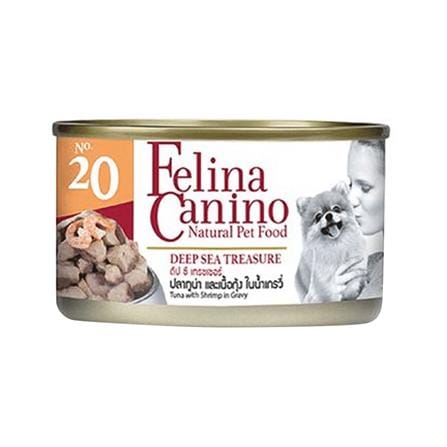 อาหารเปียกสุนัข FELINA CANINO DOG20 DEEP SEA TREASURE 85 ก.