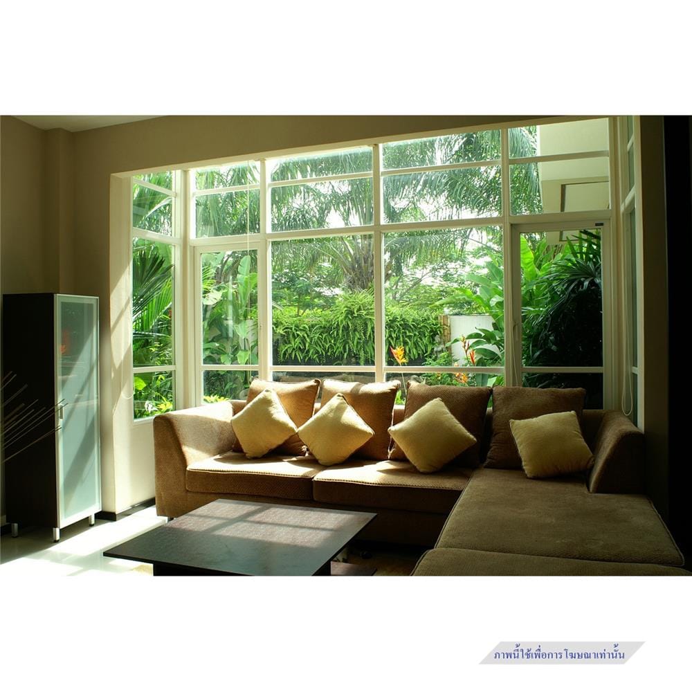 หน้าต่างบานเลื่อน UPVC HOFFEN 100X100 ซม. สีขาว