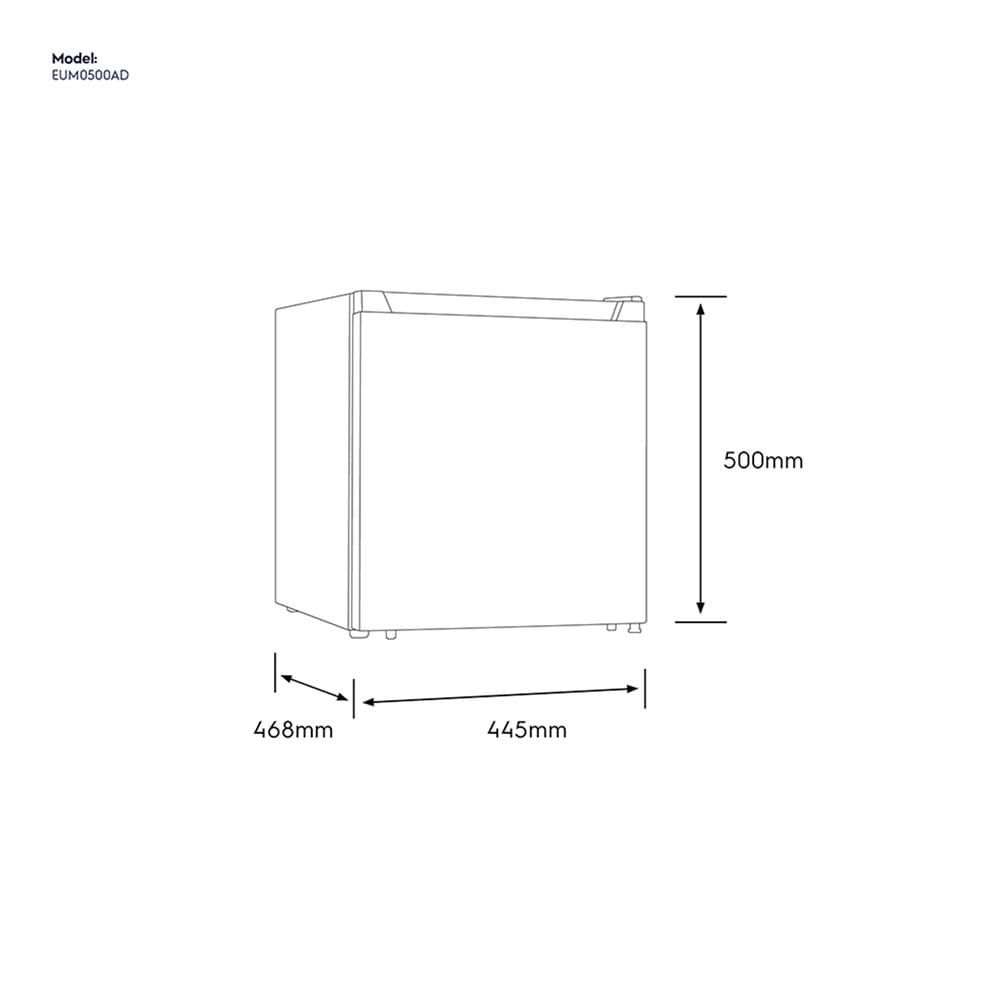 ตู้เย็นมินิบาร์ ELECTROLUX EUM0500AD-TH 1.5คิว สีเงิน