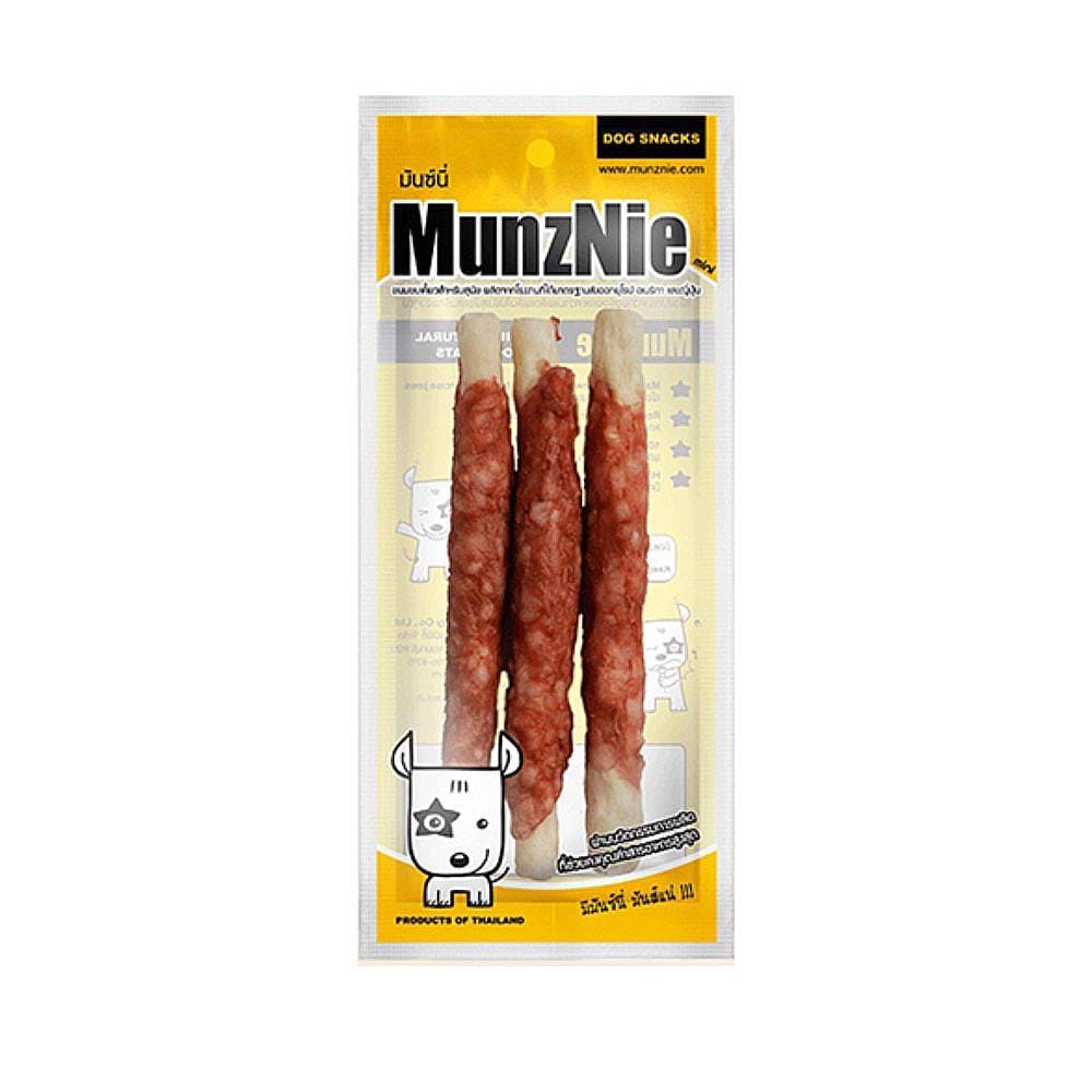 ขนมสุนัข MUNZNIE MINI เนื้อพันครันชี่ 5 นิ้ว 3 ชิ้น