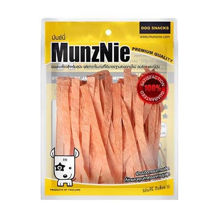 ขนมสุนัข MUNZNIE ปลาเส้น รสปูอัด 80 ก._0