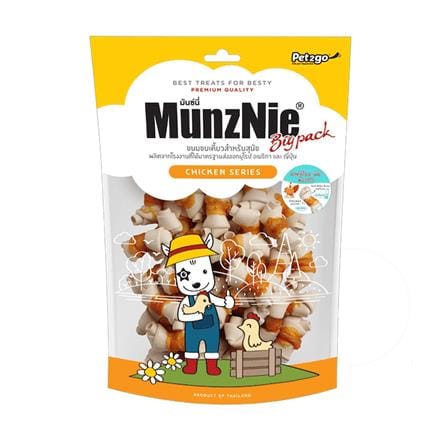 ขนมสุนัข MUNZNIE MILKY BONE WRAPPED CHICKEN 400 ก._0