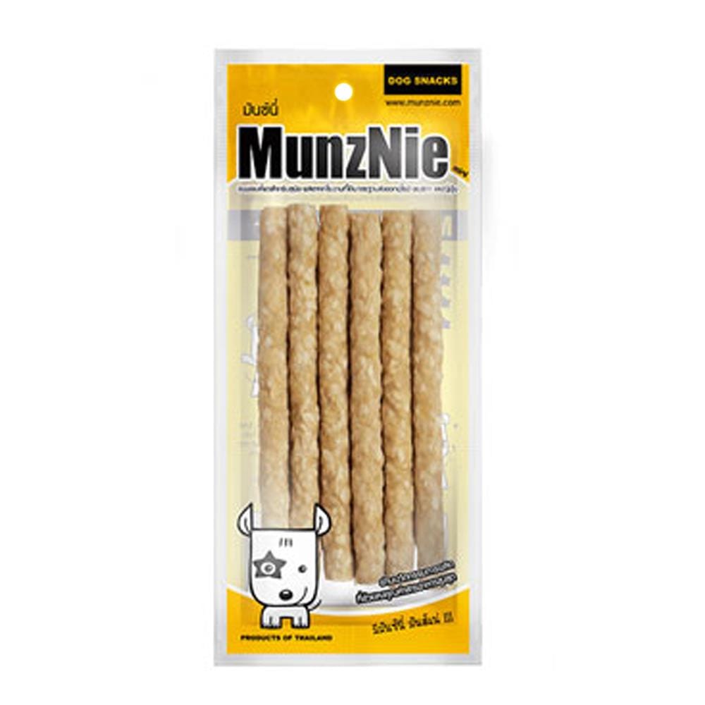 ขนมสุนัข MUNZNIE MINI มันชี่โรล รสนม 5 นิ้ว 6 ชิ้น