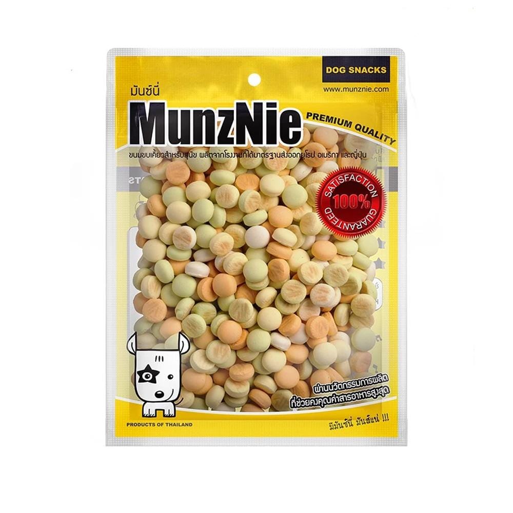 ขนมสุนัข MUNZNIE BISCUIT MIXED FLAVOR 200 ก.