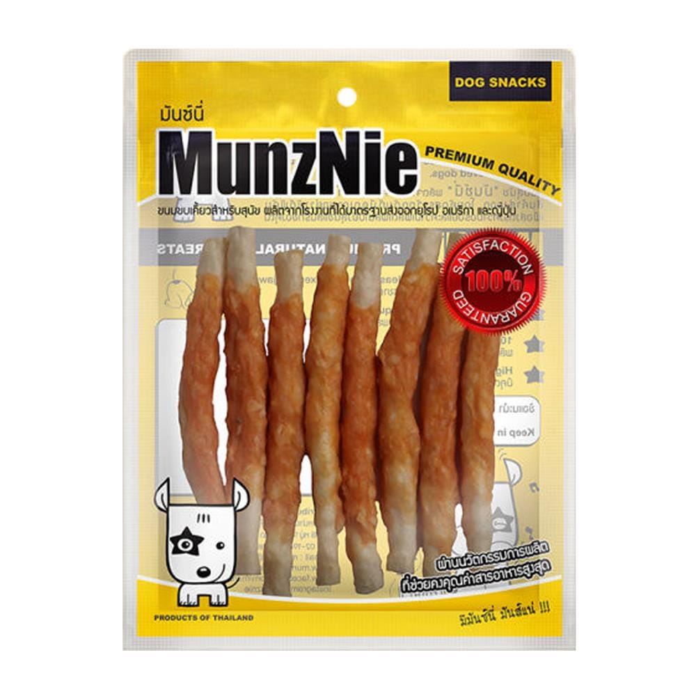ขนมสุนัข MUNZNIE ไก่พันครันชี่ 8 ชิ้น