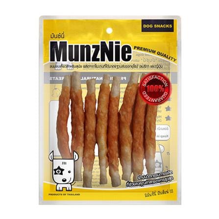 ขนมสุนัข MUNZNIE ไก่พันครันชี่ 8 ชิ้น
