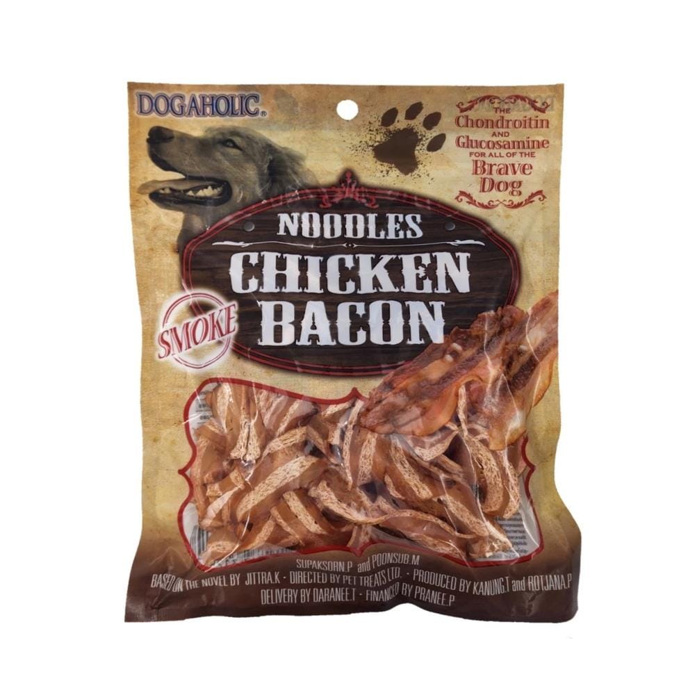 ขนมสุนัข DOGAHOLIC CHICKEN BACON SMOKE 120 ก.