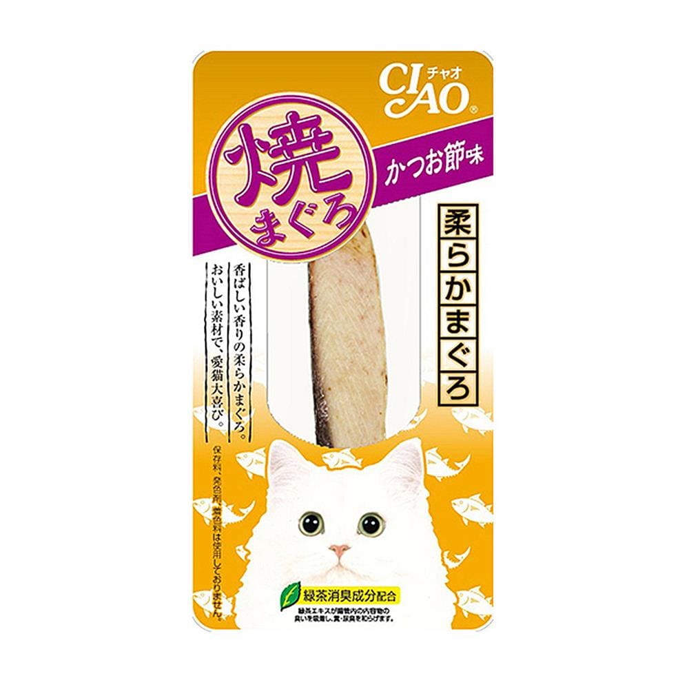 ขนมแมว CIAO YAKI ปลาทูน่าย่าง รสปลาโอแห้ง 15 ก.
