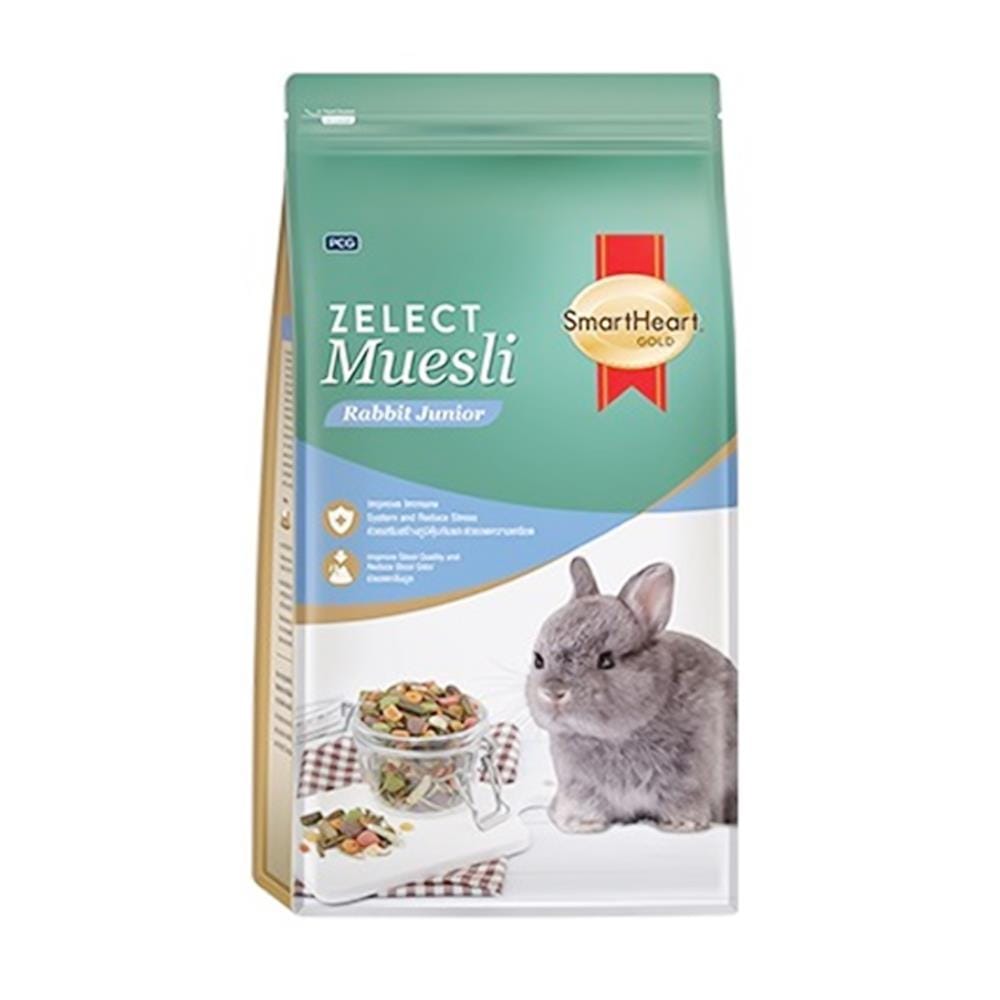 อาหารกระต่าย SMARTHEART GOLD RABBIT JUNIOR ZELECT MUESLI 500 ก.