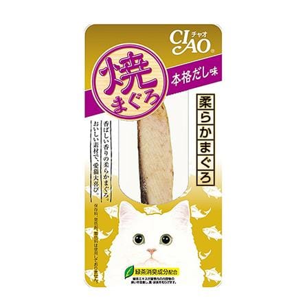 ขนมแมว CIAO YAKI ปลาทูน่าย่าง รสปลาโอแห้งผสมผงสาหร่าย 15 ก._0