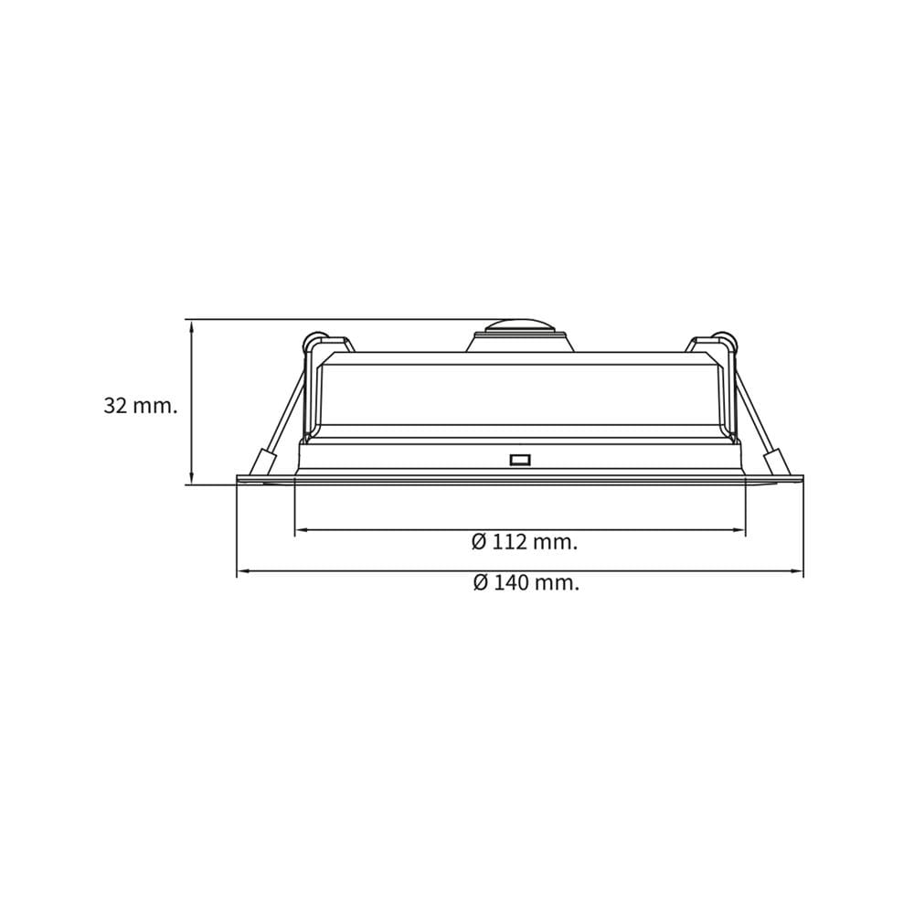 ดาวน์ไลท์ LED TOSHIBA RLDDRC012VACTH1 5 นิ้ว 12 วัตต์ DAYLIGHT/COOL WHITE/WARM WHITE สีขาว