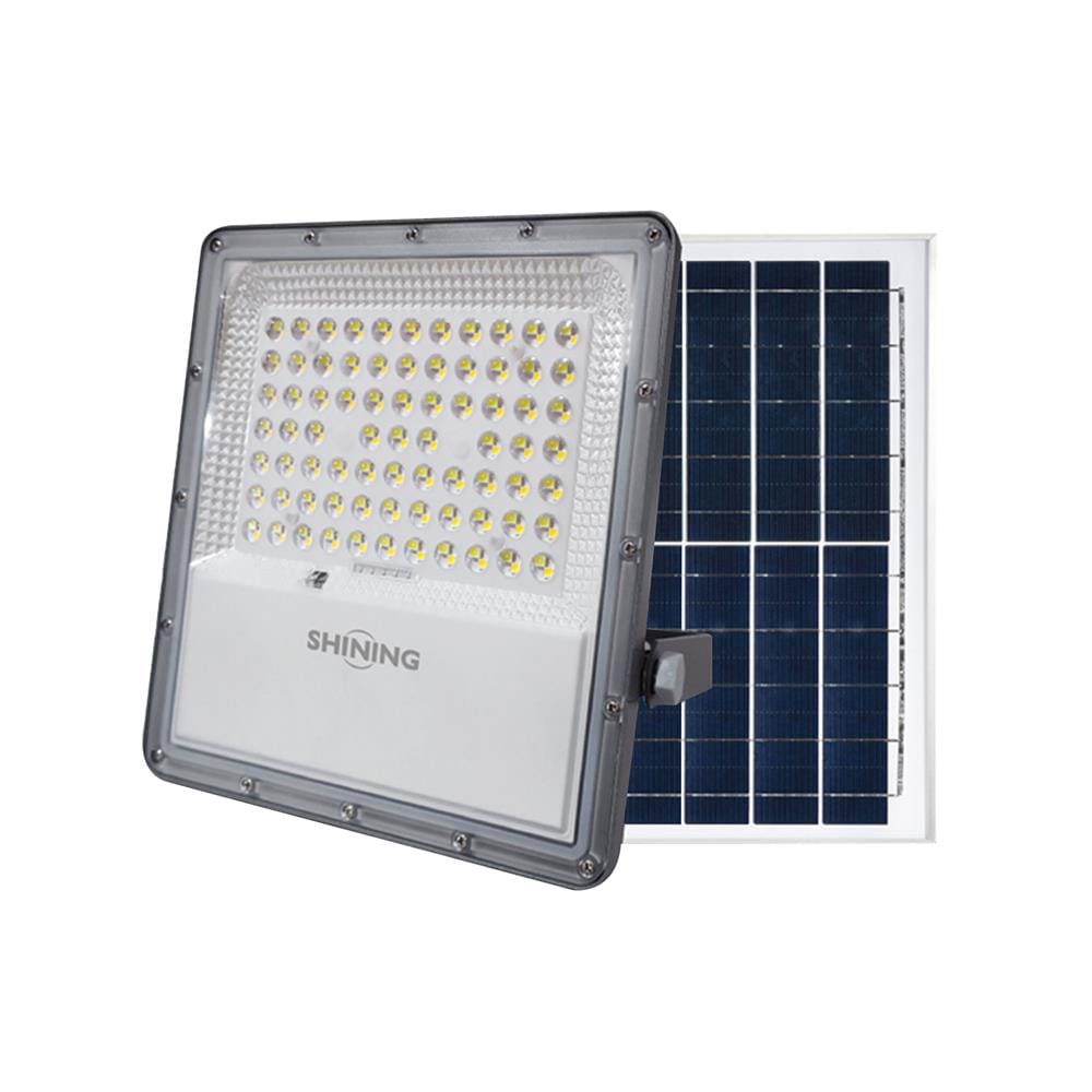 ไฟสปอตไลท์ SOLAR SHINING S-FD100009-1SL 100 วัตต์ เดย์ไลท์/คูลไวท์/วอร์มไวท์ สีเทา