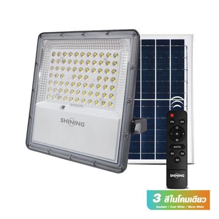 ไฟสปอตไลท์ SOLAR SHINING S-FD100009-1SL 100 วัตต์ เดย์ไลท์/คูลไวท์/วอร์มไวท์ สีเทา_0