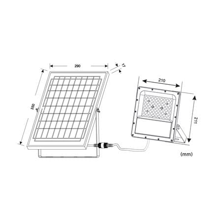 ไฟสปอตไลท์ SOLAR SHINING S-FD050009-1SL 50 วัตต์ DAYLIGHT/COOL WHITE/WARM WHITE สีเทา_9