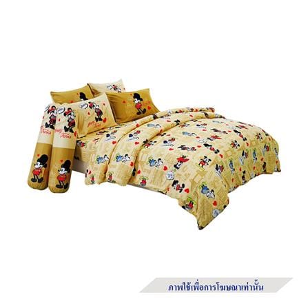 ชุดผ้าปูที่นอน 6 ฟุต 6 ชิ้น FOUNTAIN MICKEY MOUSE 70209-FTC112