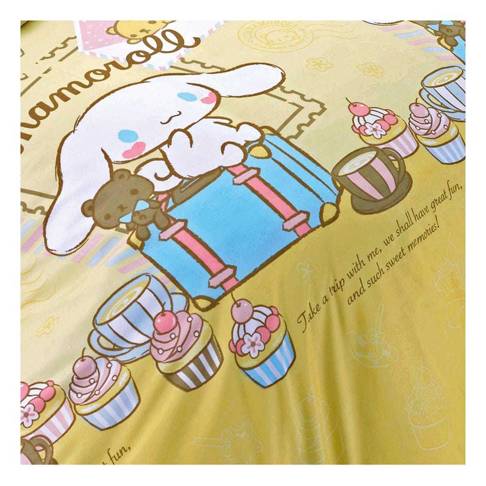ชุดผ้าปูที่นอน 6 ฟุต 6 ชิ้น FOUNTAIN CINNAMOROLL 70209-FTC106