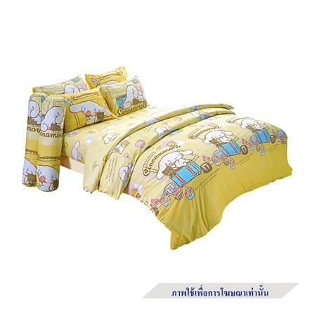 ชุดผ้าปูที่นอน 6 ฟุต 6 ชิ้น FOUNTAIN CINNAMOROLL 70209-FTC106