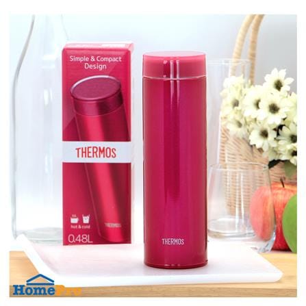 กระติกสุญญากาศ THERMOS CRB 0.48 ลิตร สีแดง_3