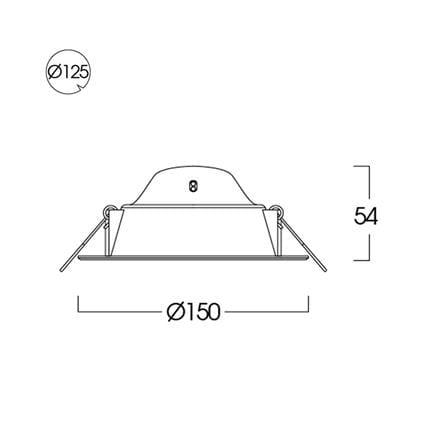 ดาวน์ไลท์ LED LUMAX 20-A0642 5.9 นิ้ว 12 วัตต์ WARM WHITE สีขาว_6
