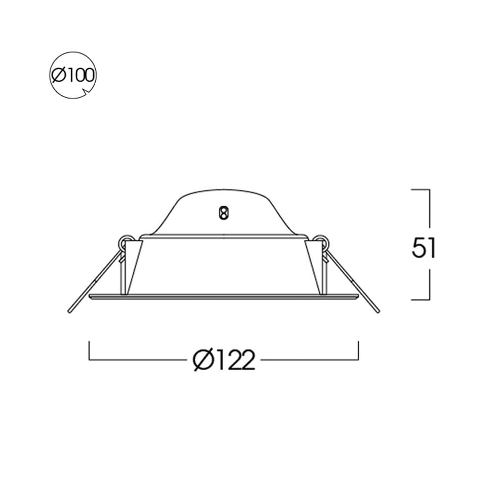 ดาวน์ไลท์ LED LUMAX 20-A0641 4.8 นิ้ว 10 วัตต์ DAYLIGHT สีขาว