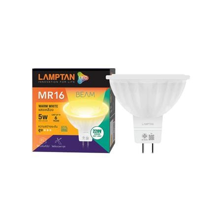 หลอด LED LAMPTAN MR16 BEAM 5 วัตต์ WARM WHITE GU5.3_1