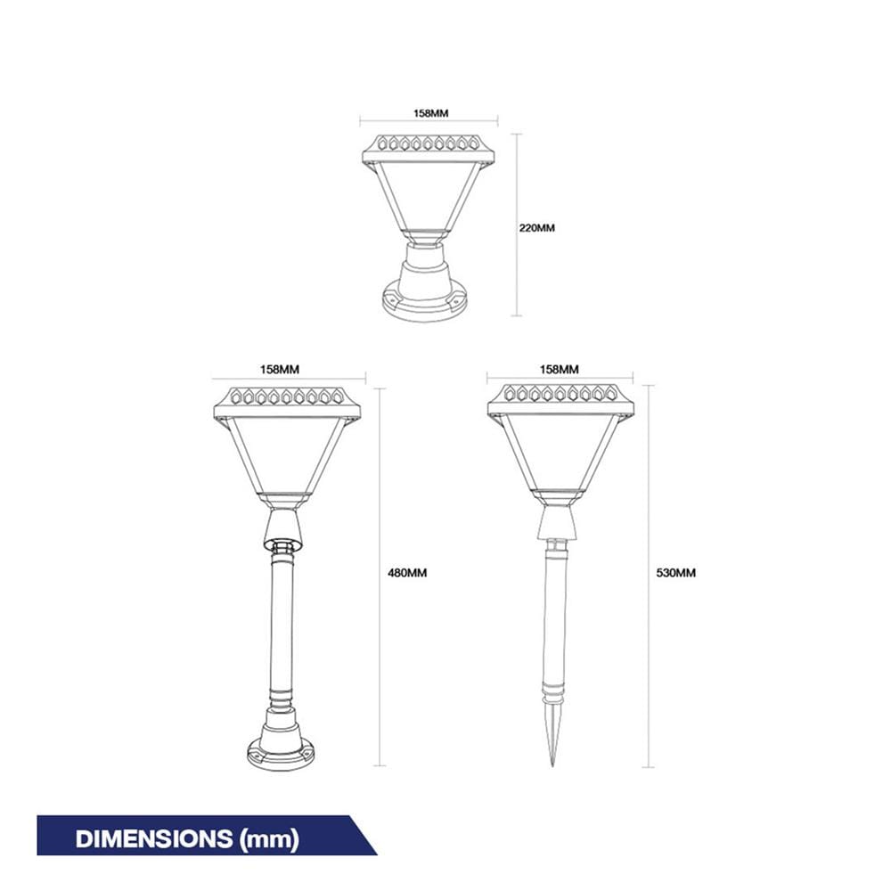 ไฟจัดสวน SOLAR BEC BALI-S 3 วัตต์ RGB สีดำ