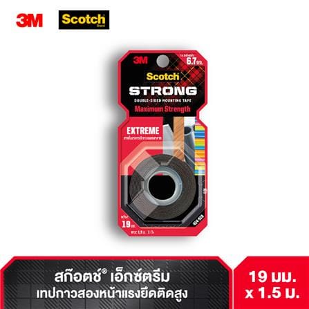 เทปกาว 2 หน้า ชนิดแรงยึดสูง 3M 19 มม.x1.5 ม._7
