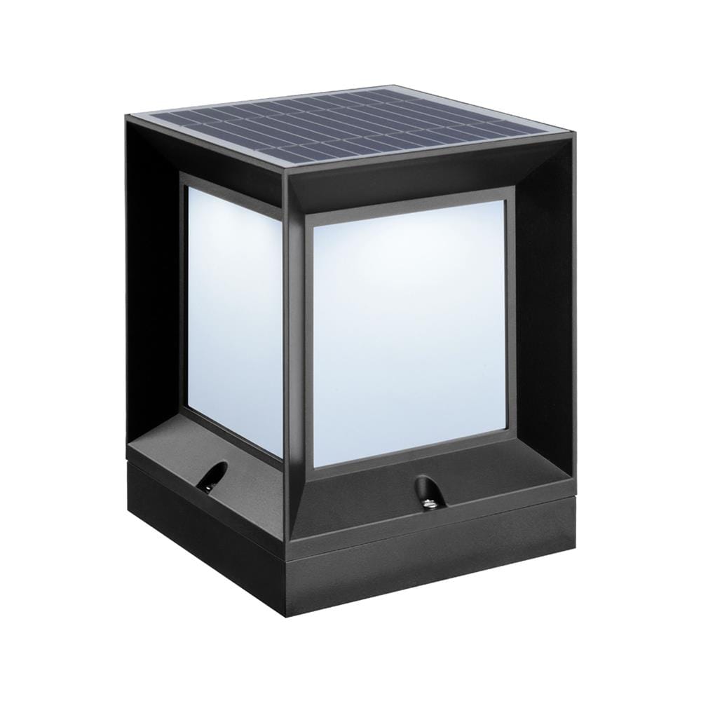 ไฟหัวเสา SOLAR LUMAX 54-L0030 24 วัตต์ DAYLIGHT/WARM WHITE สีดำ