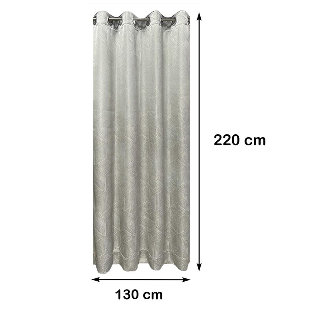 ผ้าม่าน EYELET HOME LIVING STYLE ALLIC UV 130X220 ซม. สีเทาอ่อน