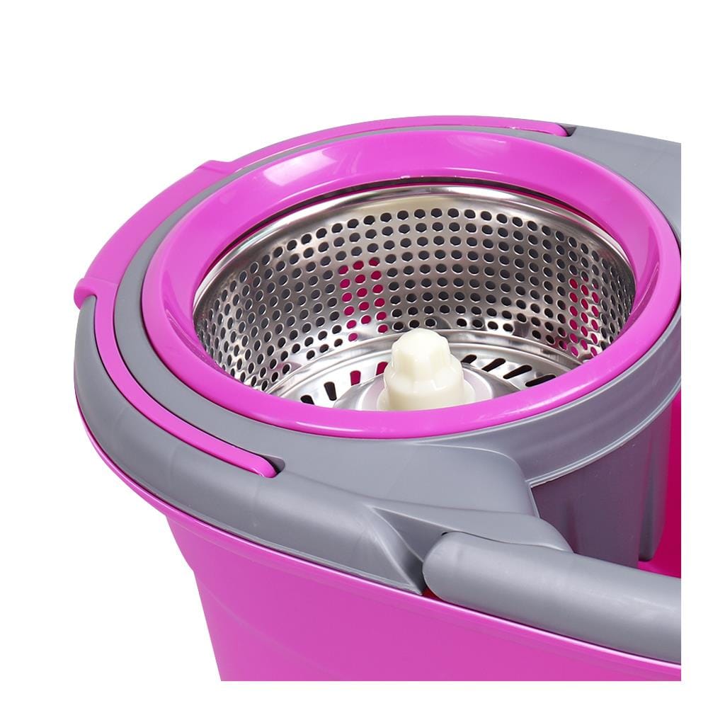 ชุดอุปกรณ์ถังปั่นพร้อมไม้ม็อบ BE WISH PINK DAILY 2 สีชมพู