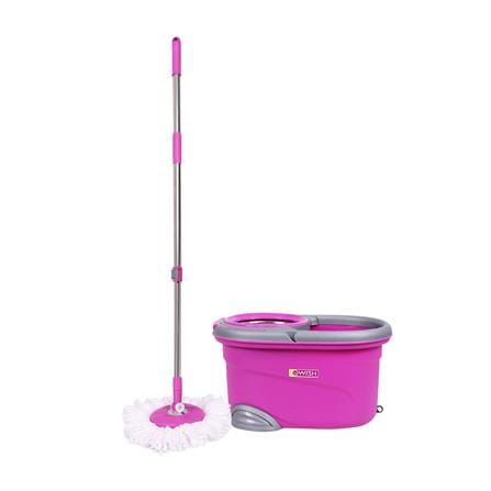 ชุดอุปกรณ์ถังปั่นพร้อมไม้ม็อบ BE WISH PINK DAILY 2 สีชมพู_0