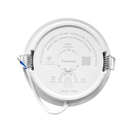 ดาวน์ไลท์ LED PANASONIC NNV70036WE1A 4 นิ้ว 9 วัตต์ WARM WHITE สีขาว_2