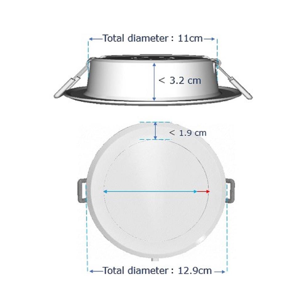 ดาวน์ไลท์ LED PANASONIC NNV70046WE1A 4 นิ้ว 9 วัตต์ COOL WHITE ขาว