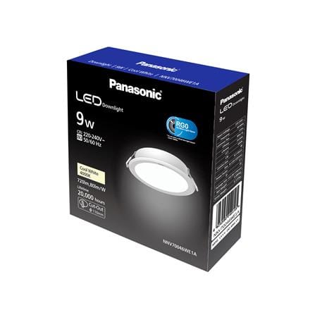 ดาวน์ไลท์ LED PANASONIC NNV70046WE1A 4 นิ้ว 9 วัตต์ COOL WHITE ขาว_4