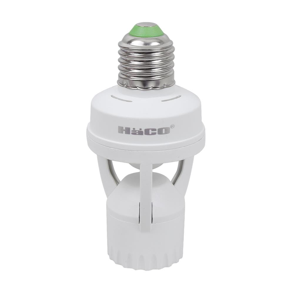 ขั้วหลอดเซ็นเซอร์ HACO LX-PR E27 สีขาว