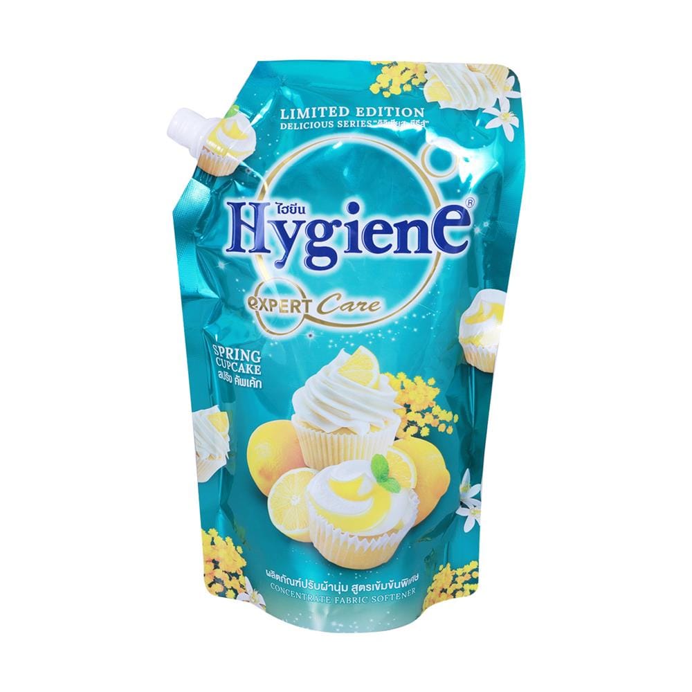 รีฟิลน้ำยาปรับผ้านุ่ม HYGIENE 490 มล. 2 แถม 1 SPRING CUPCAKE