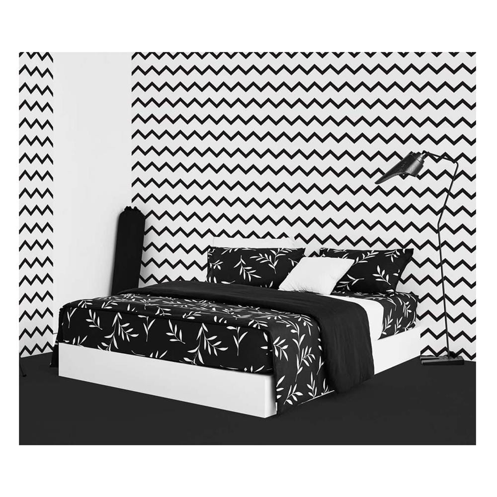 ชุดผ้าปูที่นอน 6 ฟุต 5 ชิ้น LOTUS BLACK&WHITE LI-BW 02B