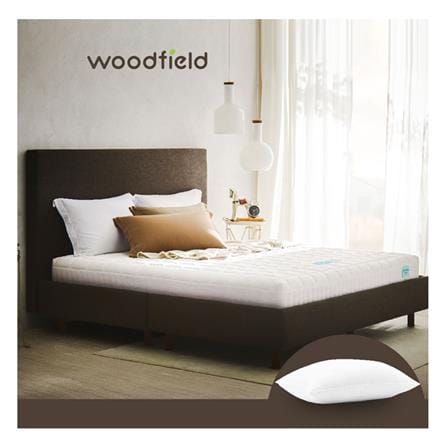 ที่นอนไฮบริด 3.5 ฟุต สุญญากาศ WOODFIELD รุ่น W-NATURE II พร้อมหมอนหนุน 1 ชิ้น_2
