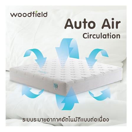 ที่นอนไฮบริด 5 ฟุต สุญญากาศ WOODFIELD รุ่น W-NATURE III พร้อมหมอนหนุน 2 ชิ้น_8
