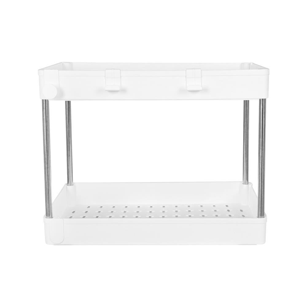 ชั้นวางของพลาสติก 2 ชั้น KECH NIFTY 40X22X31 ซม. สีขาว