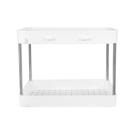 ชั้นวางของพลาสติก 2 ชั้น KECH NIFTY 40X22X31 ซม. สีขาว_1