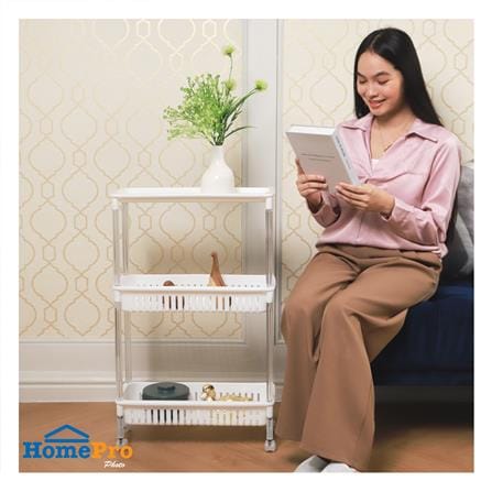 ชั้นวางของ 3 ชั้น มีล้อ KECH LINA 46.8X19.7X58.8 ซม._4