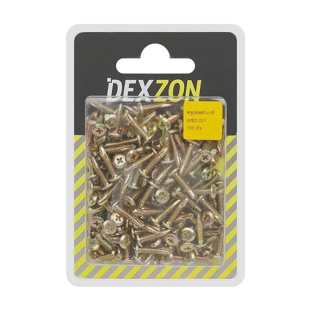 สกรูปลายสว่าน WF DEXZON 10X24X22 มม. แพ็ก 200 ชิ้น