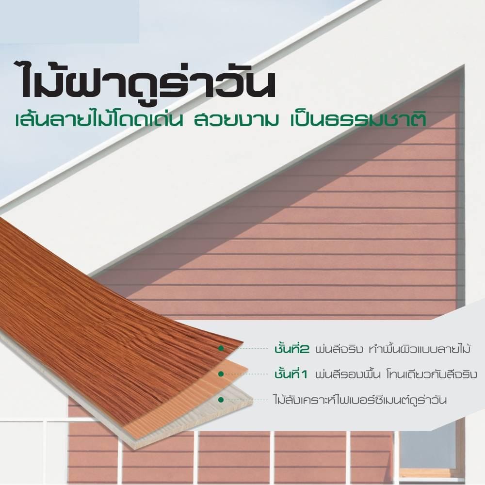 ไม้ฝา DURAONE 15X300X0.8 ซม. สีธรรมชาติ