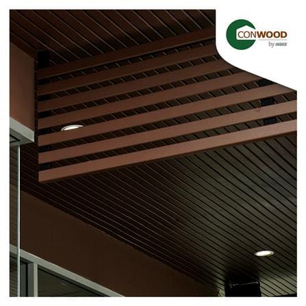 ไม้ระแนง ตกแต่งฝ้า CONWOOD 3 นิ้ว 7.5X305X1.1 ซม. สีขาวงาช้าง_3