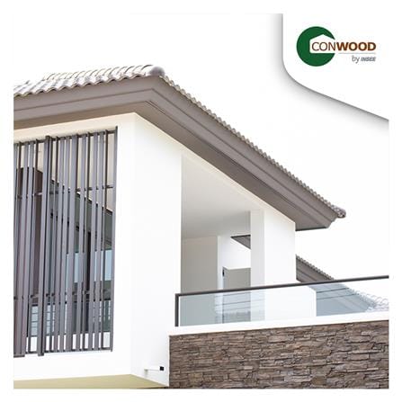 ไม้เชิงชาย CONWOOD 2IN1 23.5X305X2.2 ซม. สีขาวงาช้าง_3